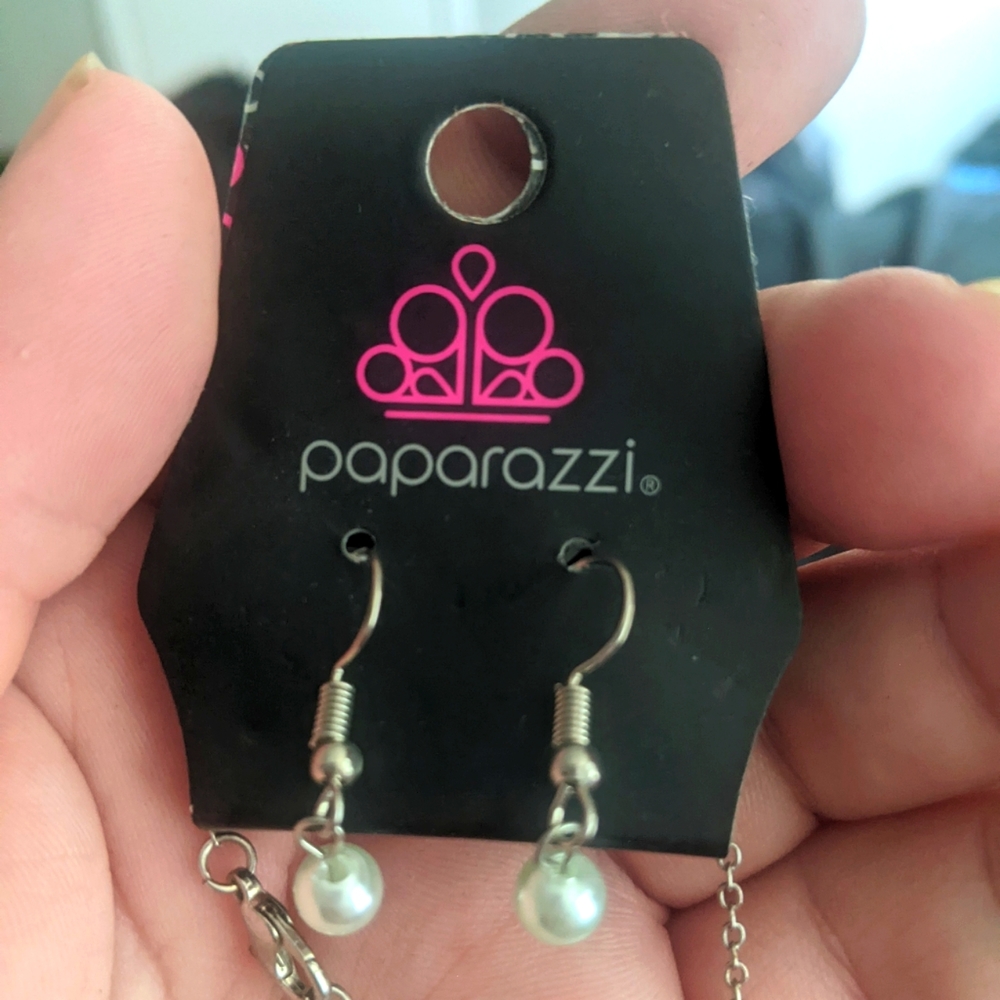 Matching necklace and earrings set